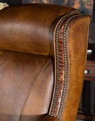 American made Duncan Saddle Leather Office Chair - Your Western Decor