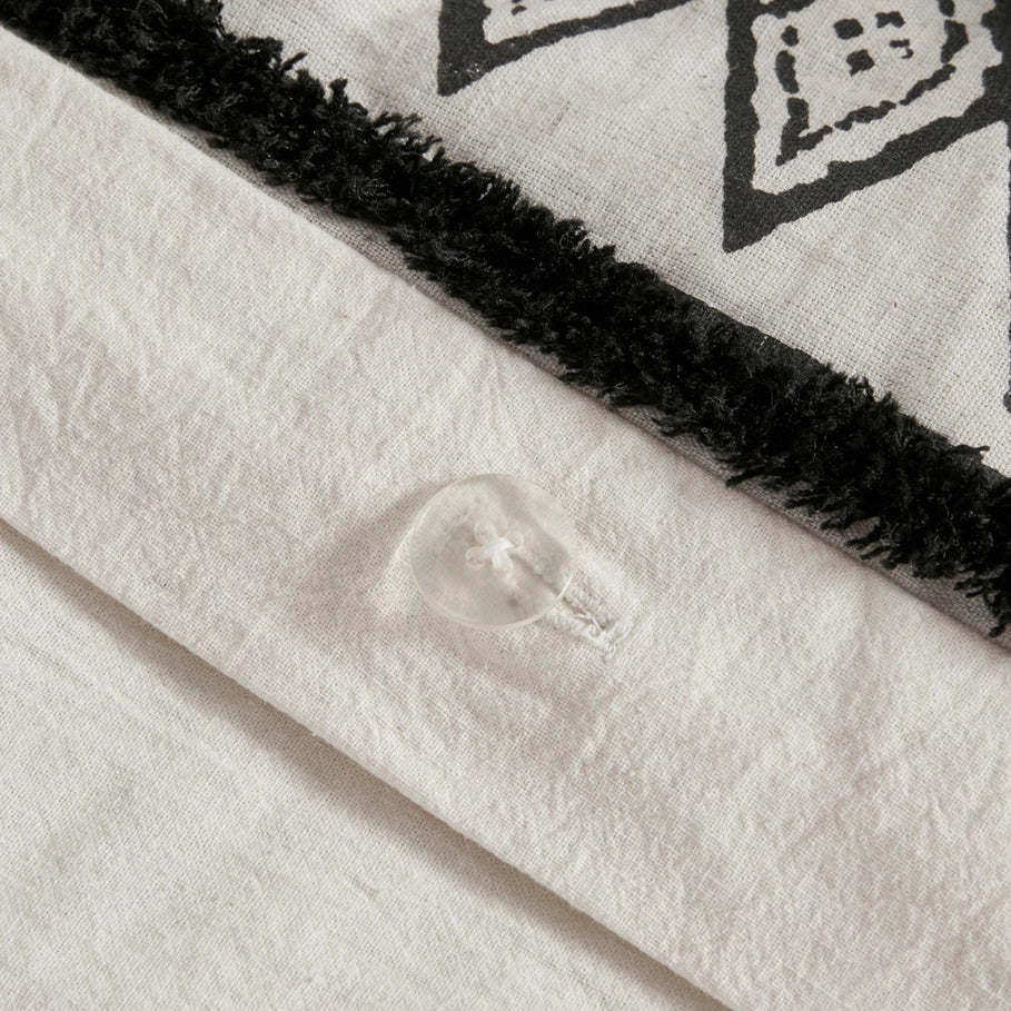 Peaks duvet button closure detail - Your Western Decor