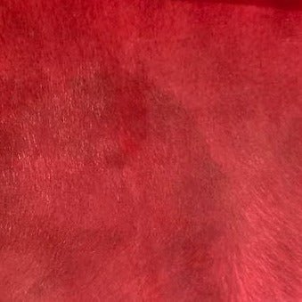 Dyed Dark Red Brazilian Cowhide sample - Your Western Decor
