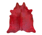 Solid Red Dyed Cowhide Rug - Your Western Decor