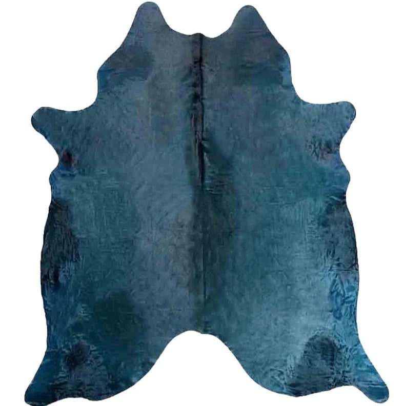 Dyed Teal Brazilian Cowhide - Your Western Decor