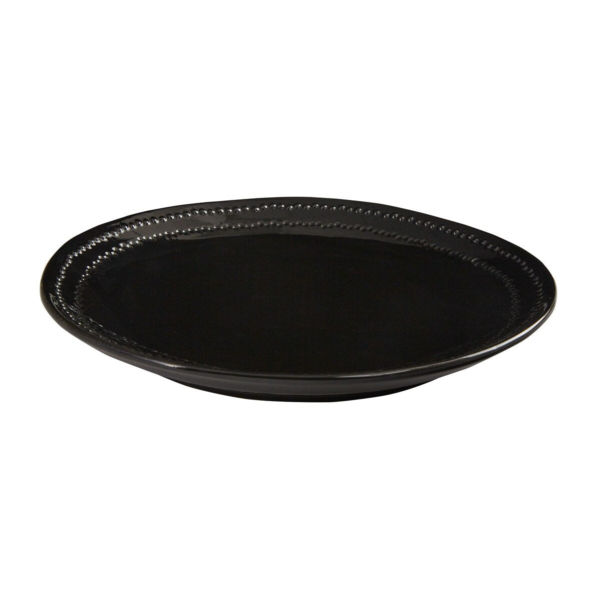 Ebony dusk black dinner plate - Your Western Decor