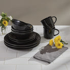 Ebony Dusk 32-pc Black Dinnerware - Your Western Decor