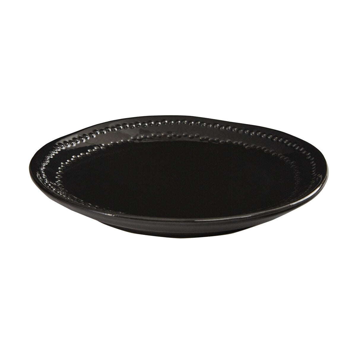 Ebony dusk black salad plate - Your Western Decor