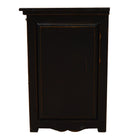 Regal Ebony Black/White Cowhide Nightstand side - Your Western Decor