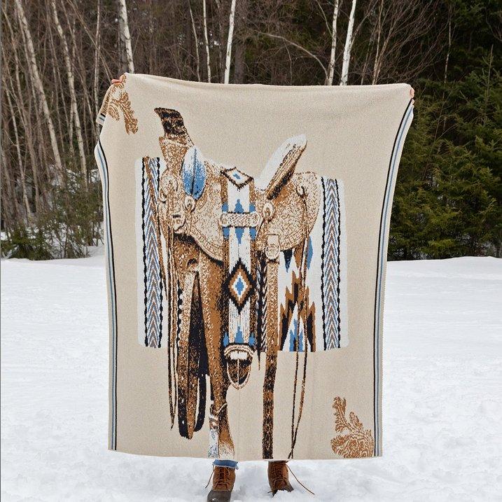 Eco Western Saddle Throw Blanket - Your Western Decor