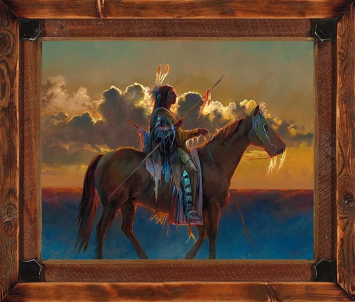 Electric Warrior Beyond the Clouds art by Colt Idol - Your Western Decor