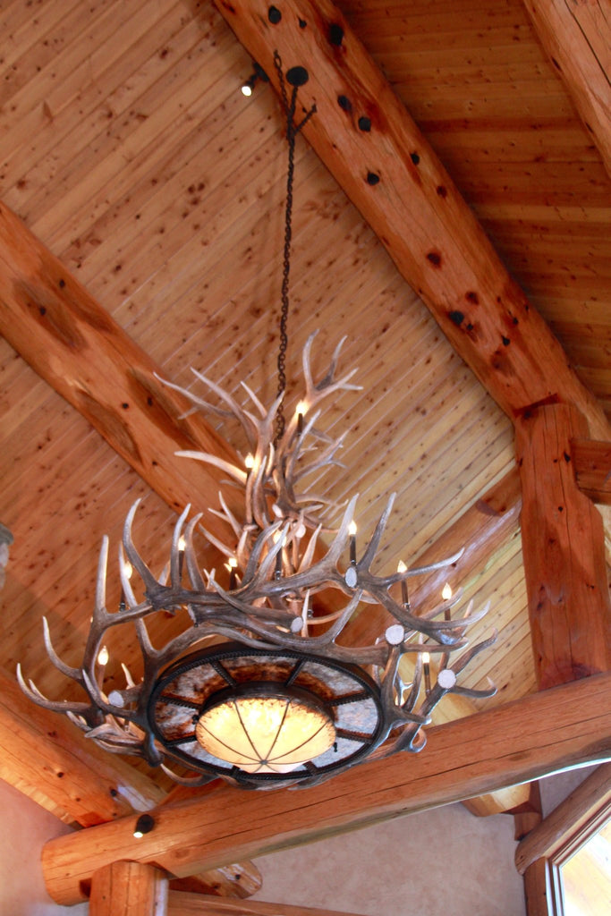 Rocky Mountain Elk Antler Chandelier - Your Western Decor, LLC
