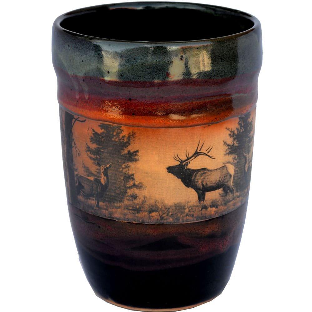 Elk Ridge Utensil Holder in Moonscape Glaze - Your Western Decor