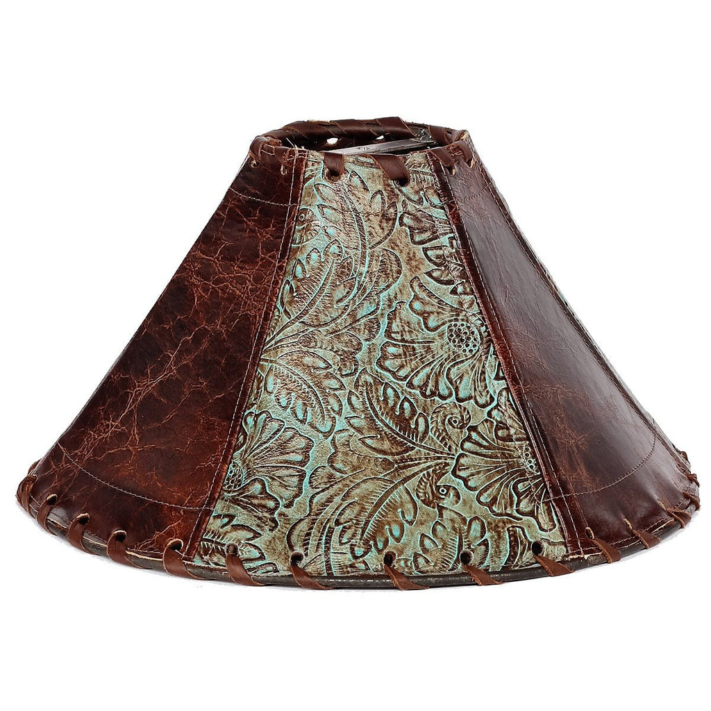 Embossed leather lamp shade - Western Lamp Shade - Your Western Decor