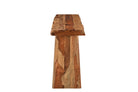 End view of Sheesham live edge sofa table 