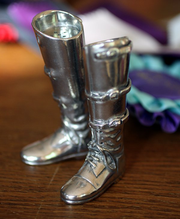 English riding boots salt and pepper shakers - Your Western Decor