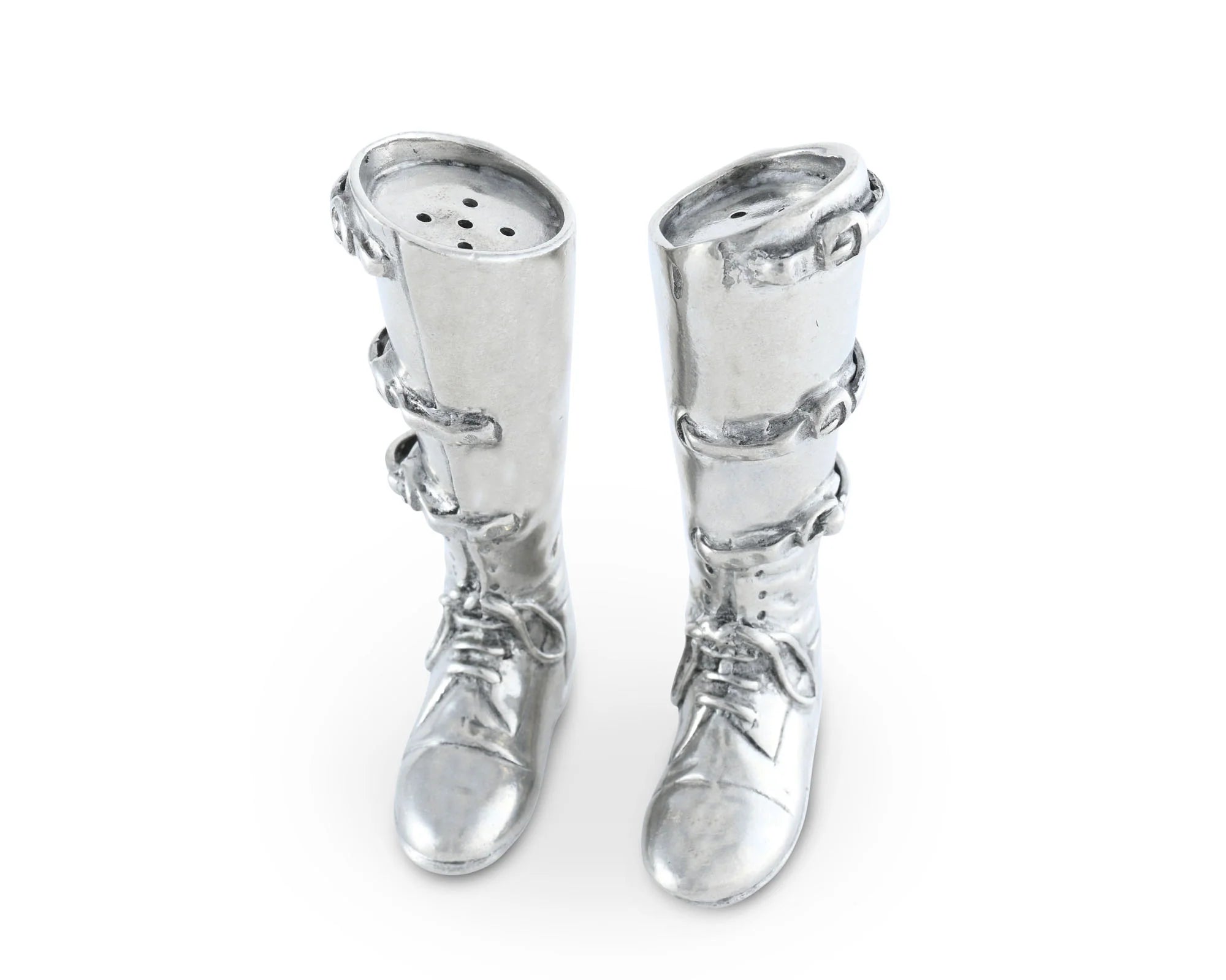 Pewter Equestrian Riding Boots Salt & Pepper Shakers - Your Western Decor