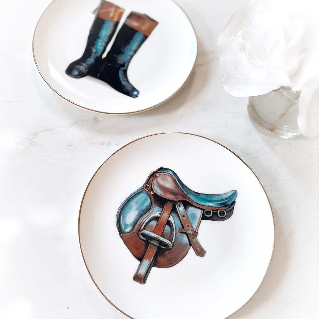 Equestrian themed dishes - Your Western Decor