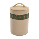 evergreen pines cabin kitchen storage lidded and sealed jar for coffee sugar and flour