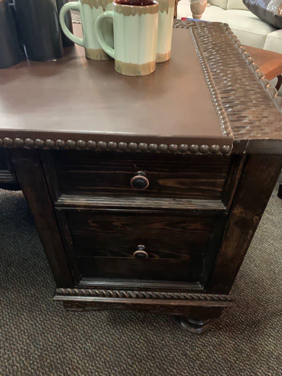 Rustic Executive Office Desk - Your Western Decor, LLC