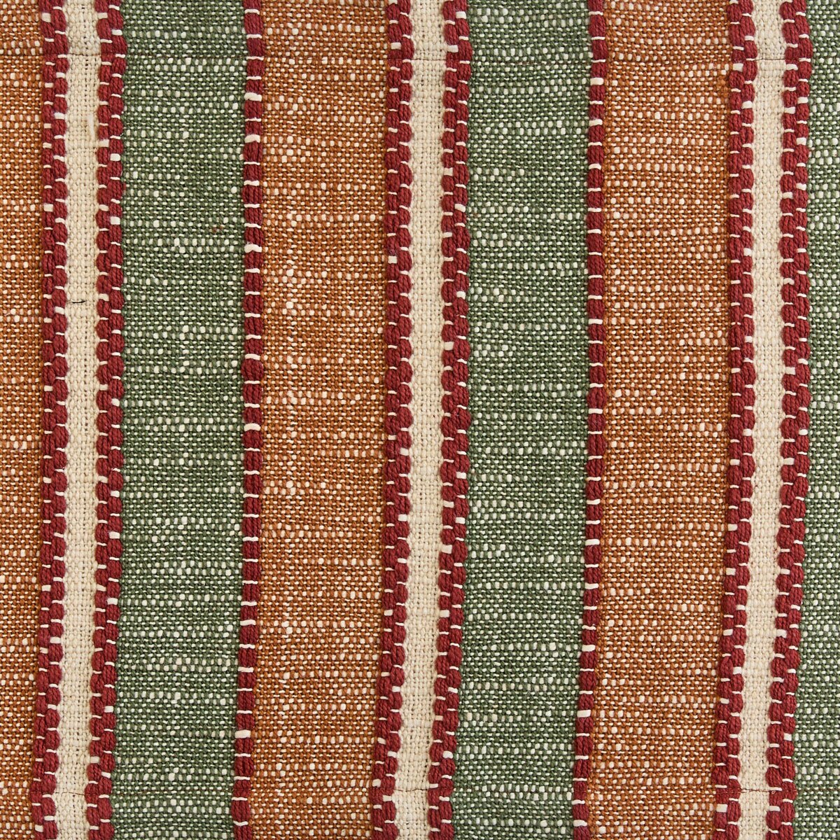 Fall Stripe Placemat cotton fabric detail - Your Western Decor