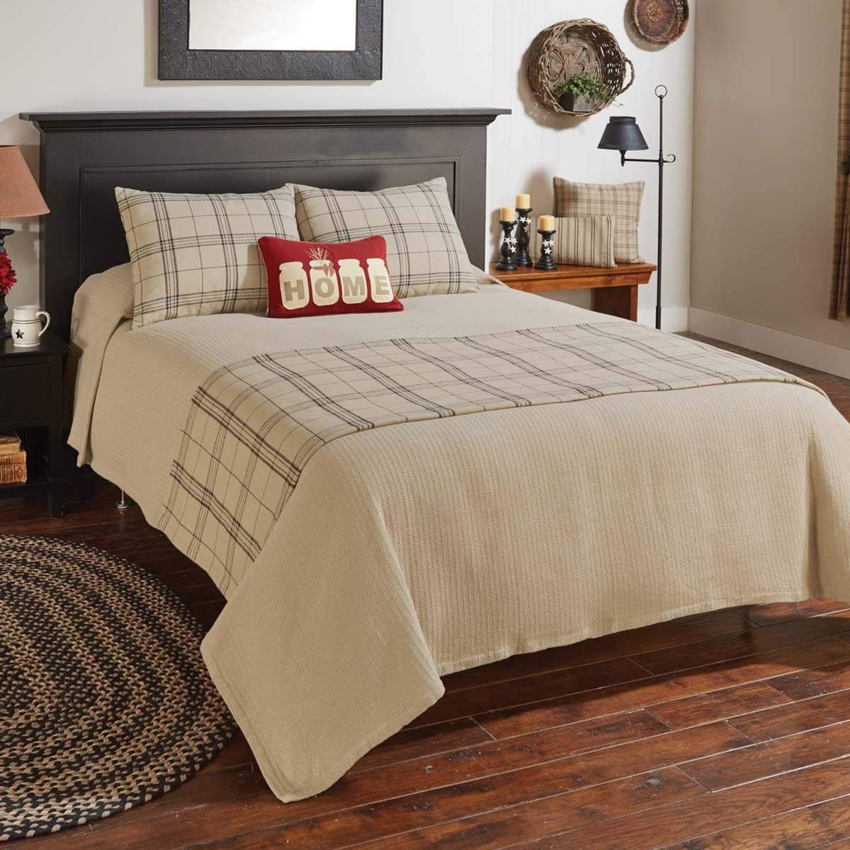 Farmington Oatmeal Coverlet - Your Western Decor, LLC