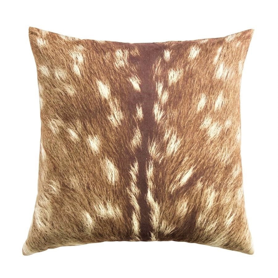 Faux Axis Deer Hide Throw Pillows - Your Western Decor