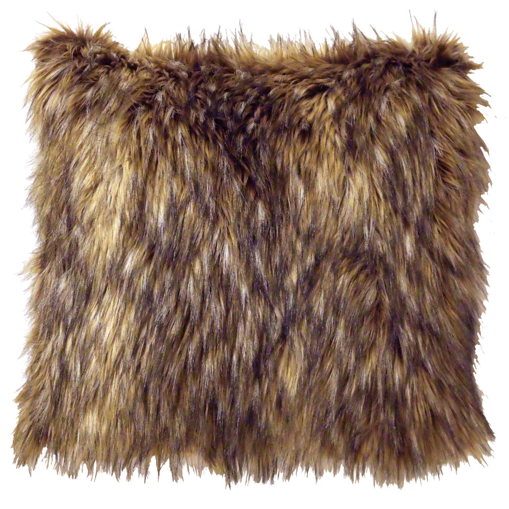 Faux Coyote Pelt Euro Sham made in the USA - Your Western Decor