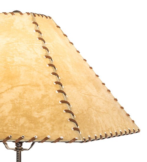 Faux rawhide lamp shade made in the USA - Your Western Decor