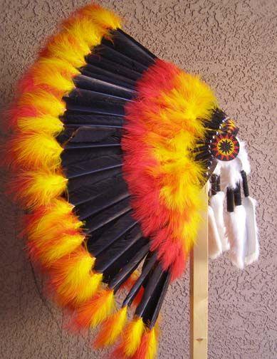 Native Fireball Warbonnet handmade by Native American Artisans - Your Western Decor