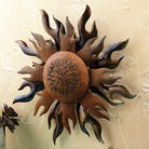 rustic wall decor metal sunburst iron wall art