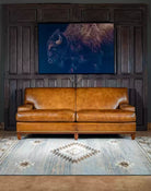 Flat Iron Ranch Leather Sofa American Made - Your Western Decor