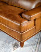 Flat Iron Ranch Leather Sofa Detail  - Your Western Decor