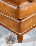 Flat Iron Ranch Leather Sofa Detail  - Your Western Decor