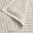 Flax linen duvet material detail - Your Western Decor