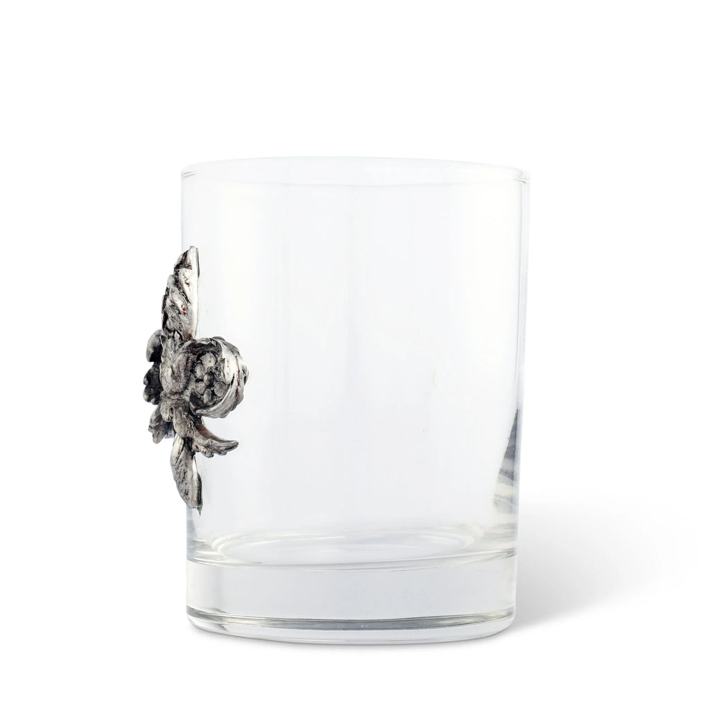 Fleur de Lis Whiskey Glass with Pewter Fleur de lis - Your Western Decor