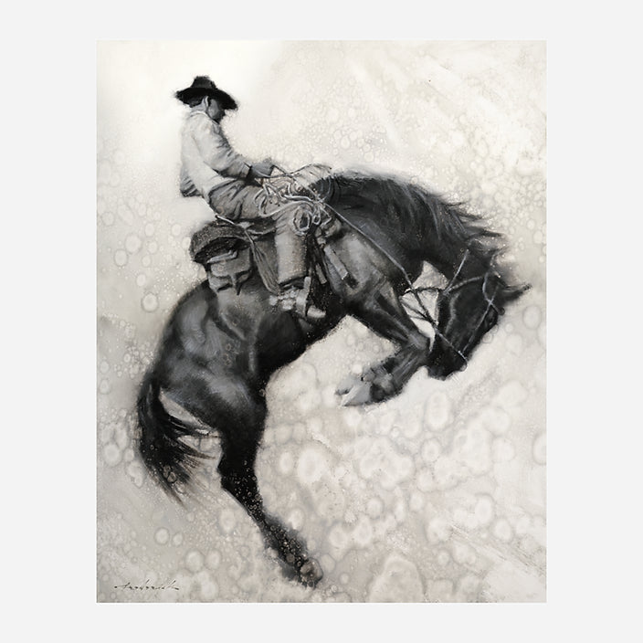 Float - Bucking Horse Canvas Art by David Frederick Riley at Your Western Decor
