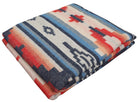 southwestern throw blanket with faux fur backing