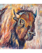 Canvas Bison Bull Art - Your Western Decor