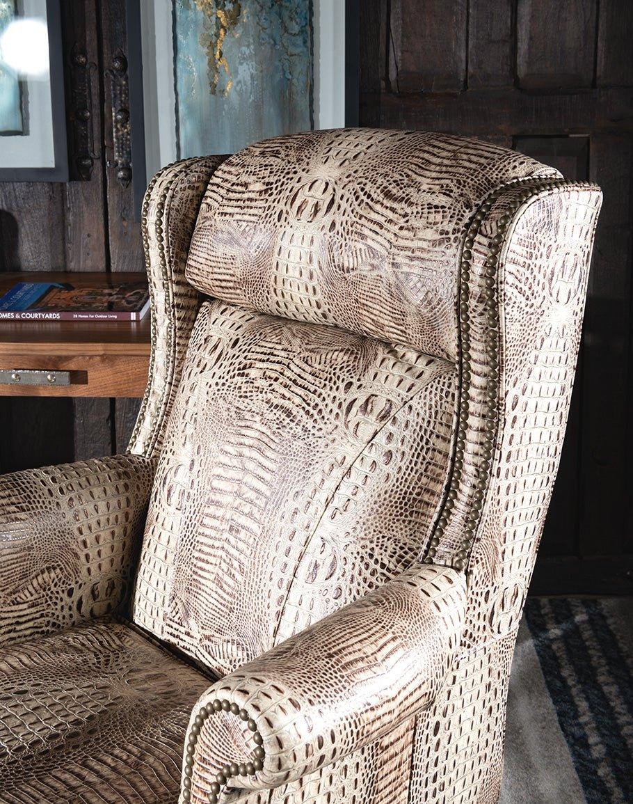 Full Desert Croc Executive Office Chair made in the USA - Your Western Decor