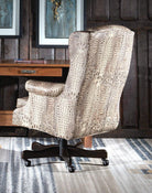 Full Desert Croc Executive Office Chair back view - made in the USA - Your Western Decor