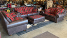 Southwest sorrel gallop upholstered living room furniture set - Your Western Decor