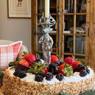 Luxury pewter gentleman elk candlestick holder - Your Western Decor