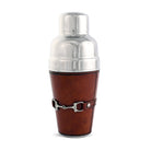 Stainless steel and leather equestrian inspired cocktail shaker - Your Western Decor