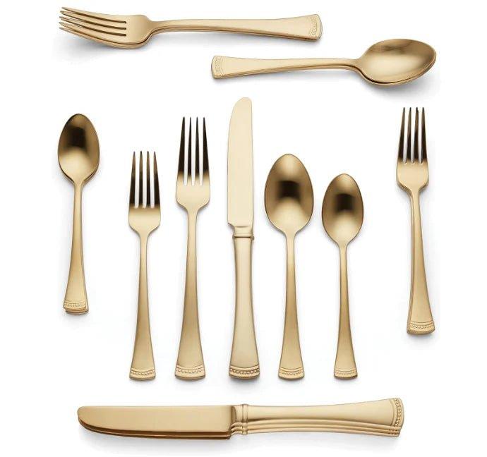  Gold 5-pc Flatware Set - Your Western Decor