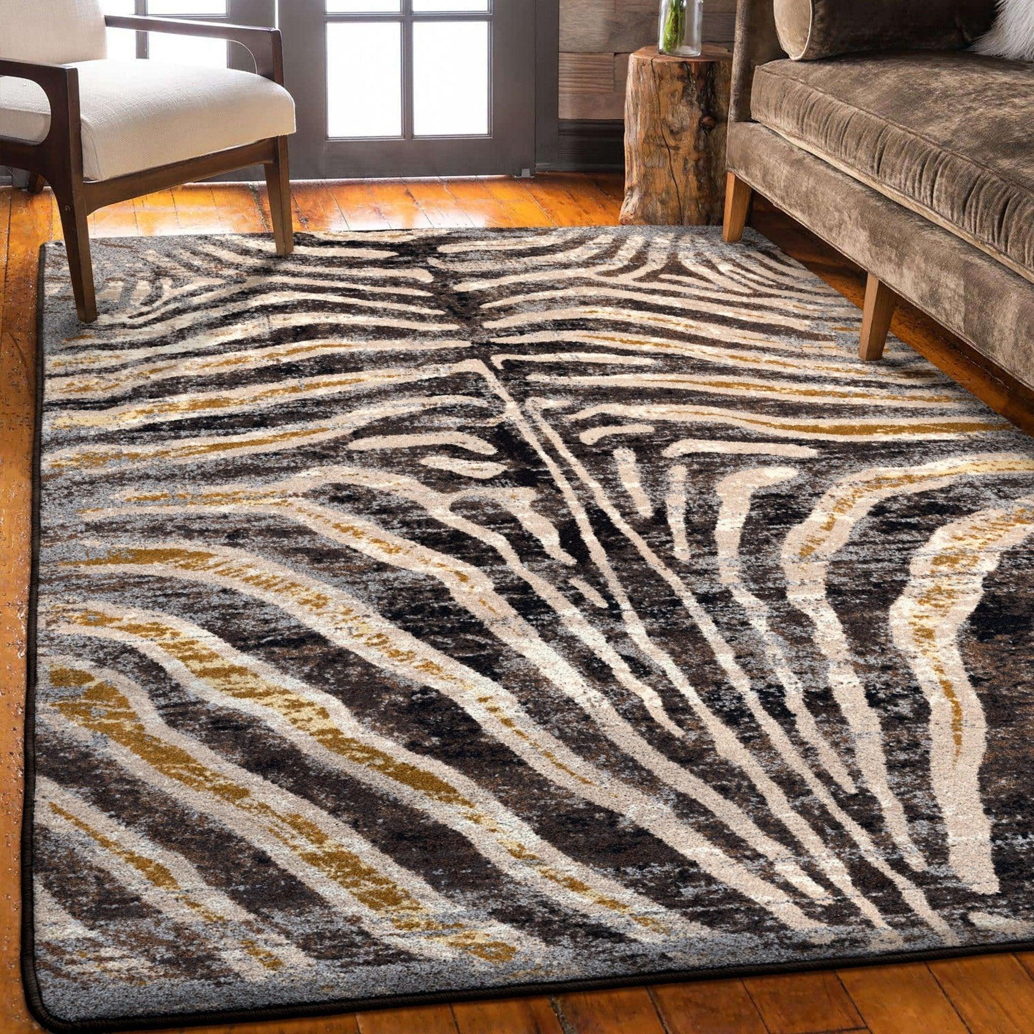 Golden Zebra Area Rugs & Runners | Your Western Decor