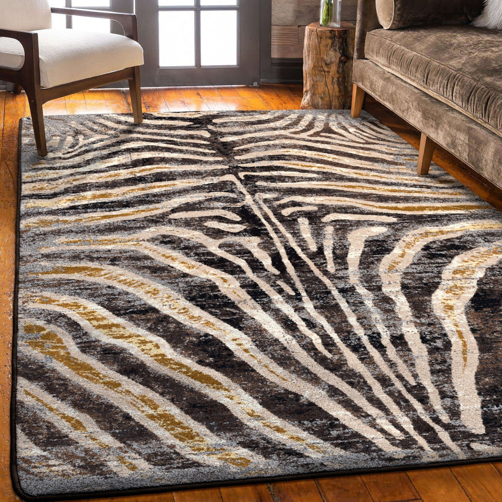 Golden Zebra Area Rugs made in the USA - Your Western Decor