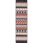 American made Grand Lodge Progression Floor Runner in Red, black, grey, beige, and off-white - Your Western Decor