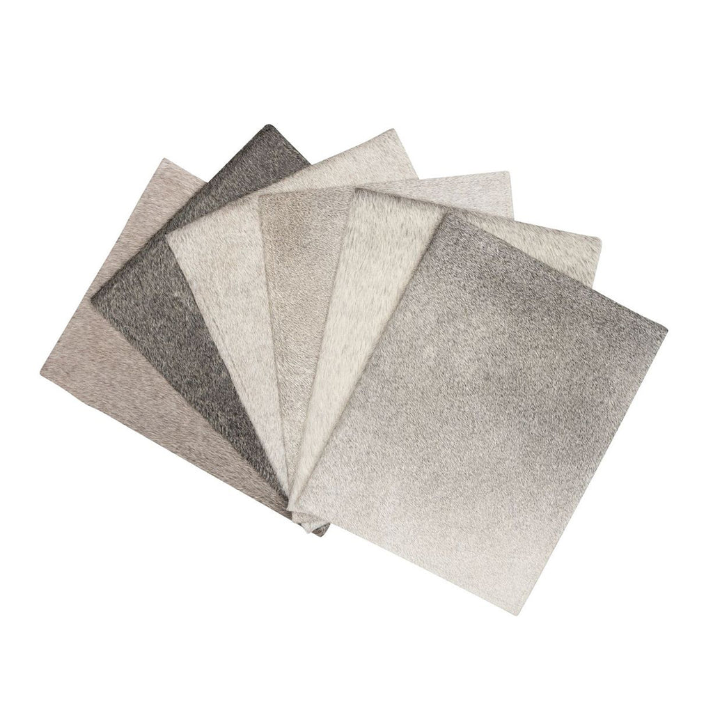 Handmade Grey Cowhide Placemats - Your Western Decor