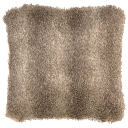 Grey Fox Faux Fur Euro Sham crafted in the USA - Your Western Decor