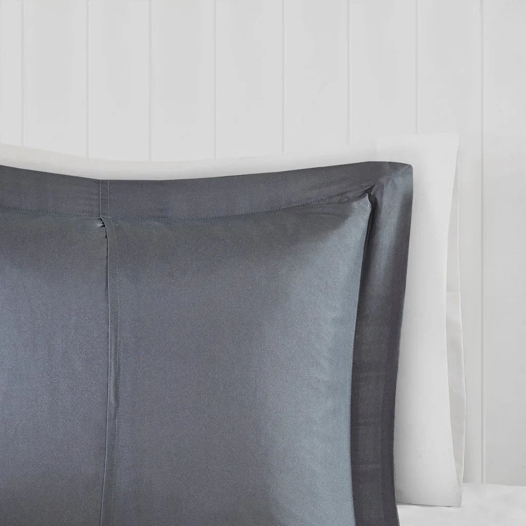 Grey plaid pillow sham reverse - Your Western Decor