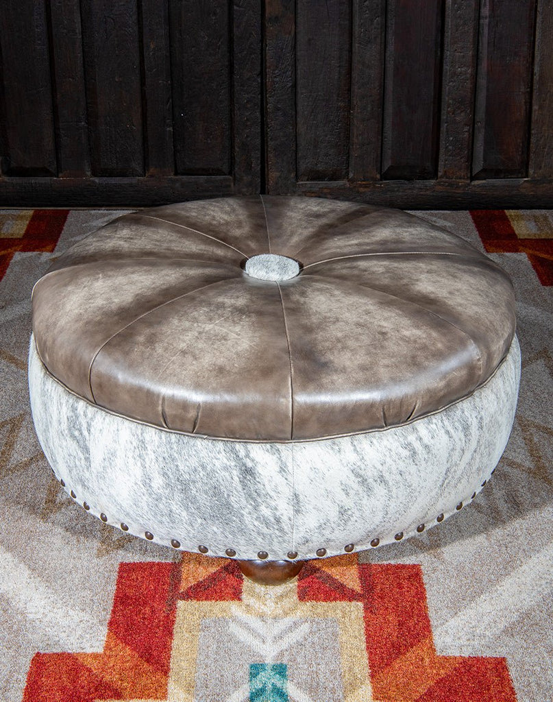 Greyson Brindle Ottoman hand crafted in the USA - Your Western Decor