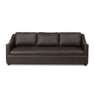 Front view of Hacienda Sable Leather Sofa - Your Western Decor