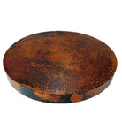Hammered copper coffee table top natural 